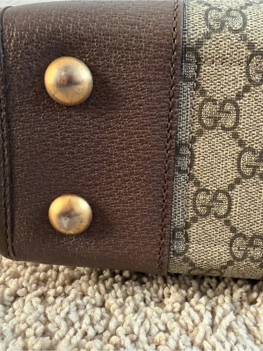 Gucci Medium Ophidia Cut Out Handle Tote GG Coated Canvas
